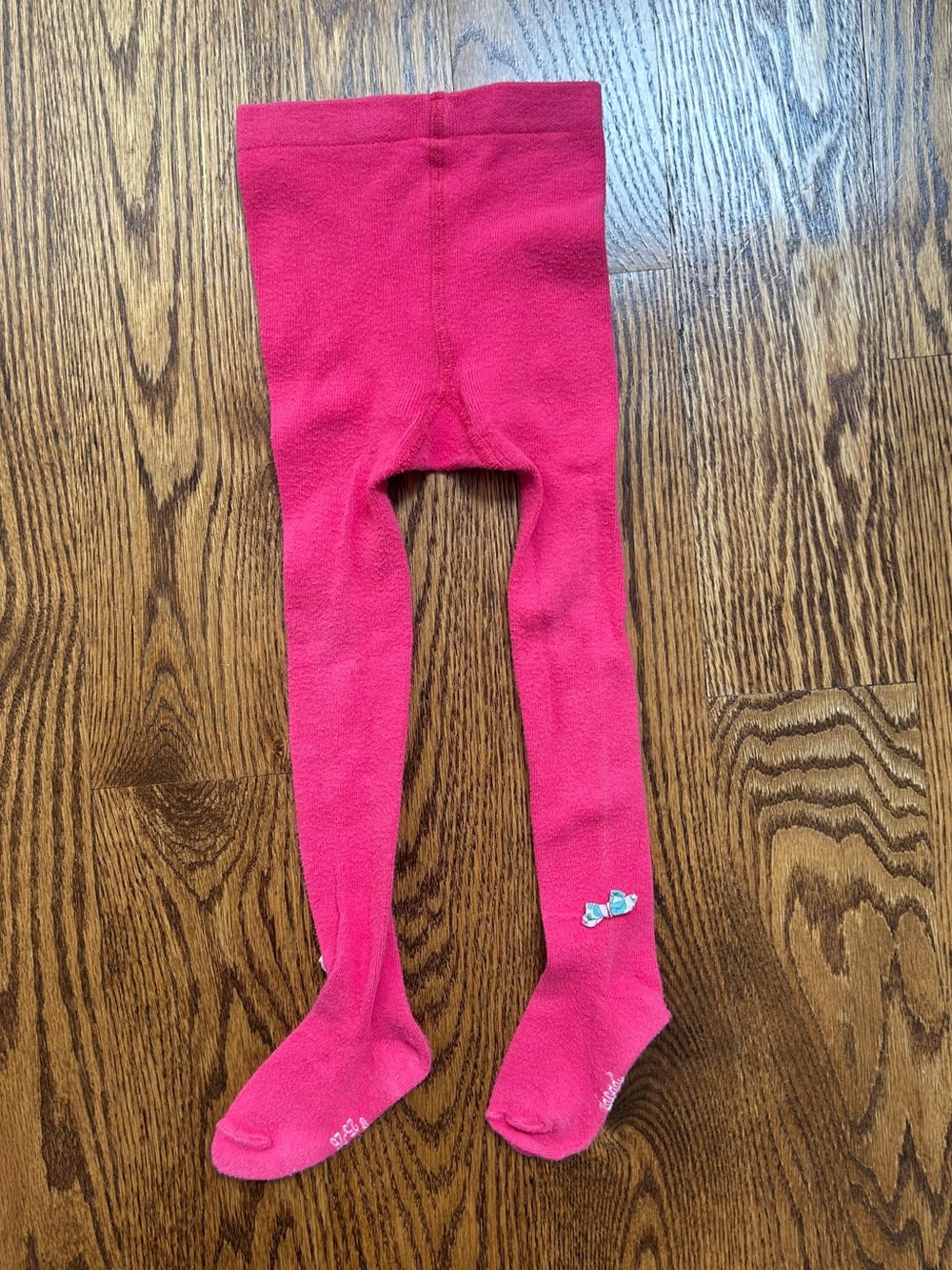 Jacadi Baby Pink Footed Tights with Bow Detail | Size 25/26 Fits 2Y/3Y